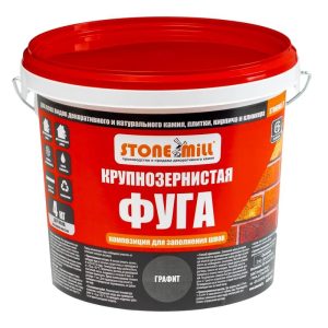 Фуга крупнозернистая для декоративного камня графит