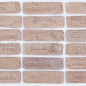 Декор под кирпич гипсовый Шамотный коричневый