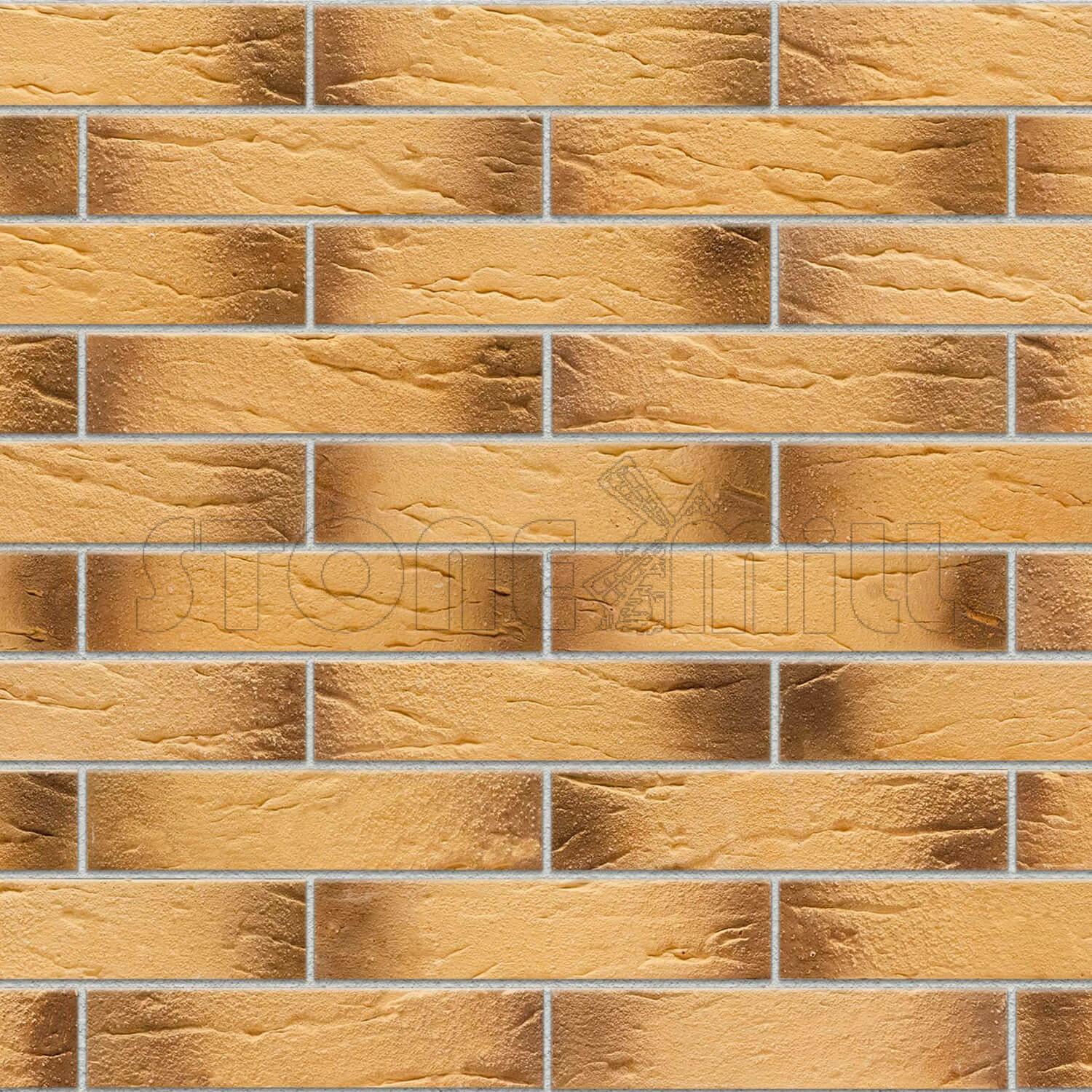 декоративный гипсовый кирпич Классический оранжевый