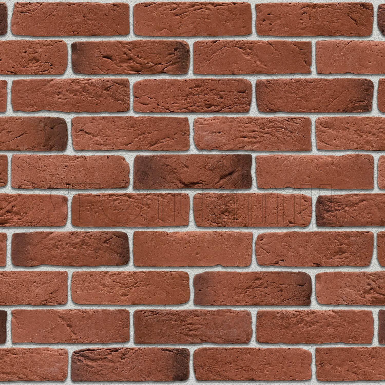 Гипсовый кирпич Шамотный темная охра